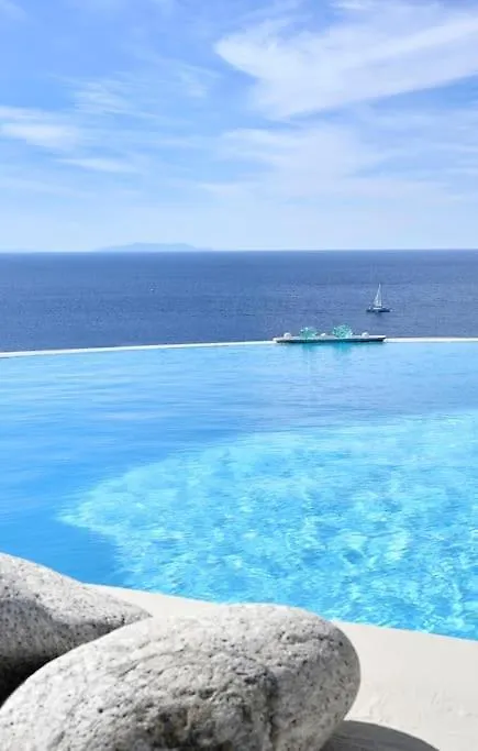 Amazing Sea View Villa By Calypso Sunset Villas Mykonos Town Řecko
