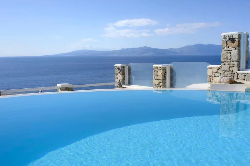 Amazing Sea View Villa By Calypso Sunset Villas Mykonos Town Řecko