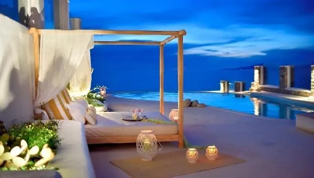 Amazing Sea View Villa By Calypso Sunset Villas Mykonos Town Řecko